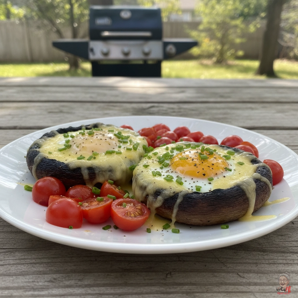 Breakfast Portobello Egg — Gasgrill