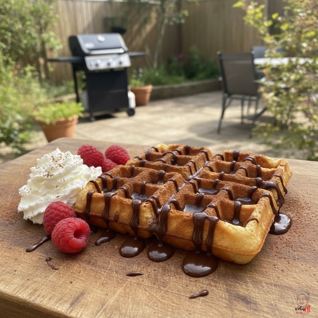 Brügger Pralinen Waffel — Gasgrill