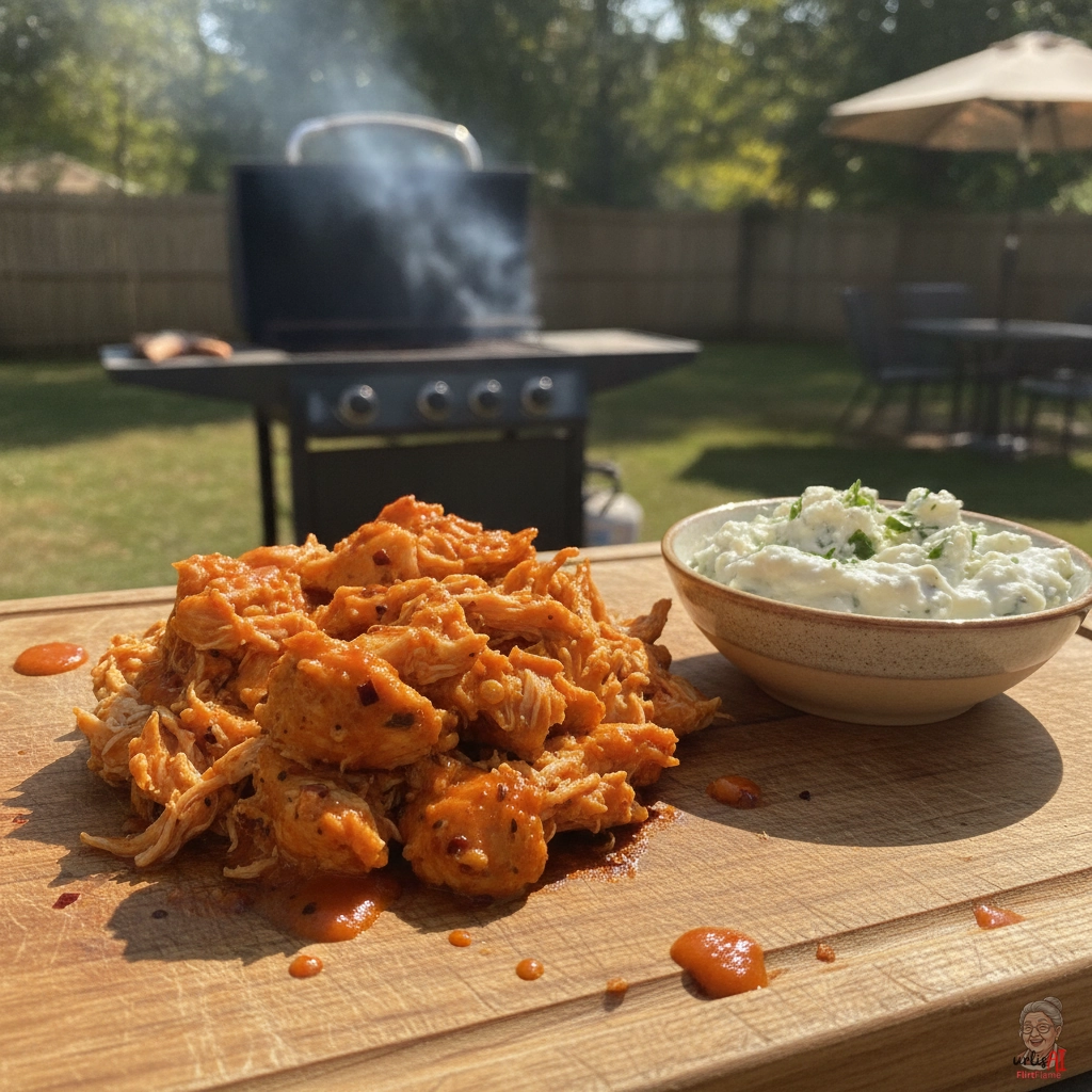 Buffalo Pulled Chicken — Gasgrill