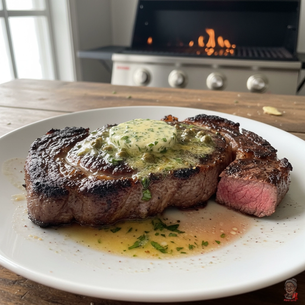 Café de Paris Ribeye — Gasgrill