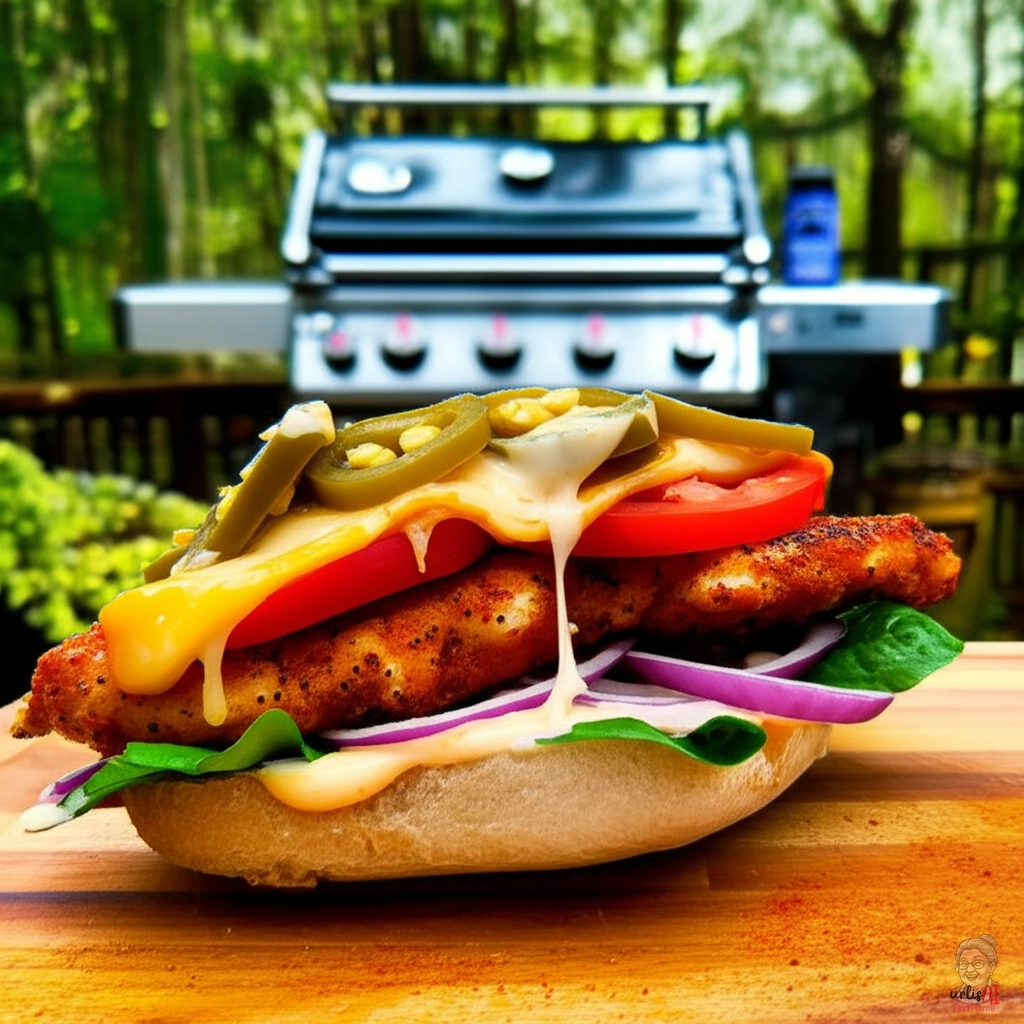 Cajun Chicken Burger — Gasgrill