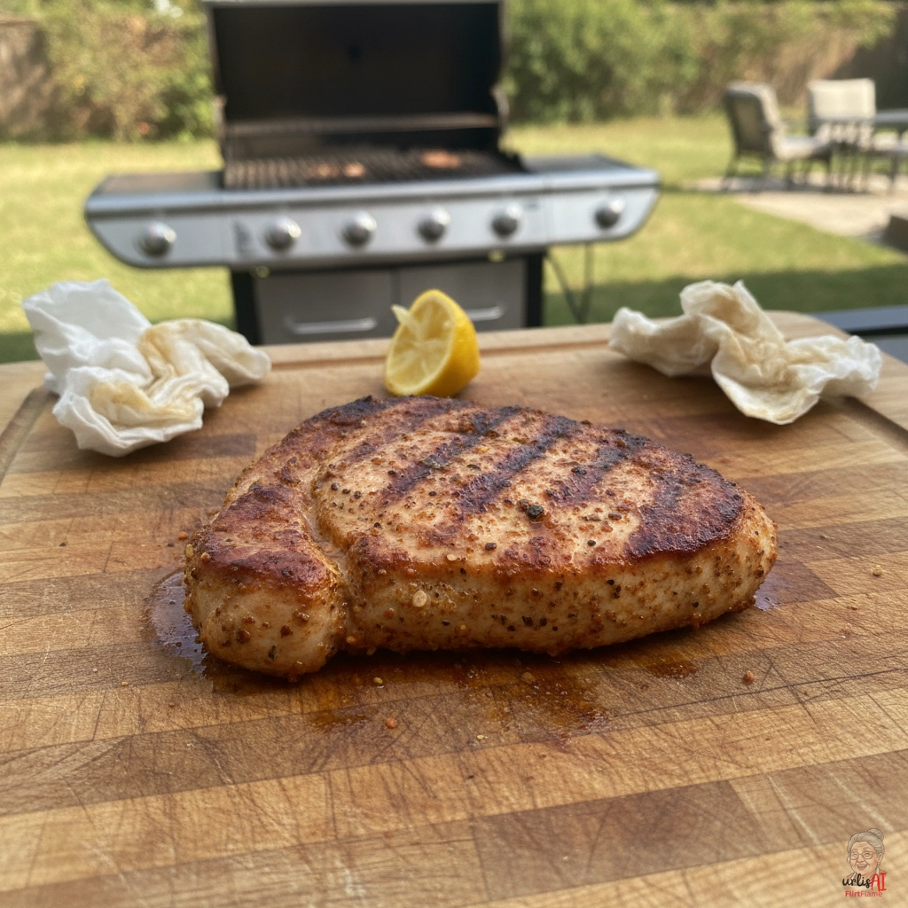 Cajun Putensteak — Gasgrill