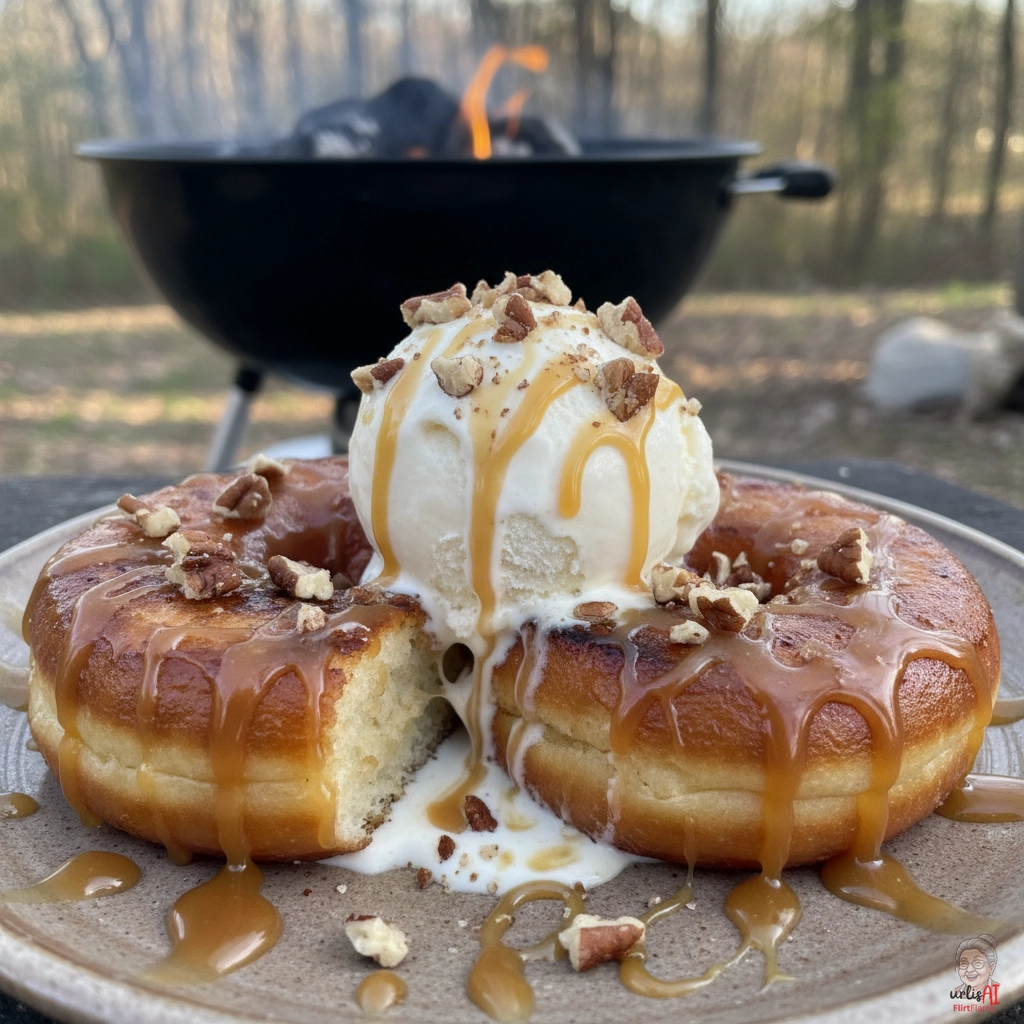 Campfire Caramel Donuts — Kohlegrill