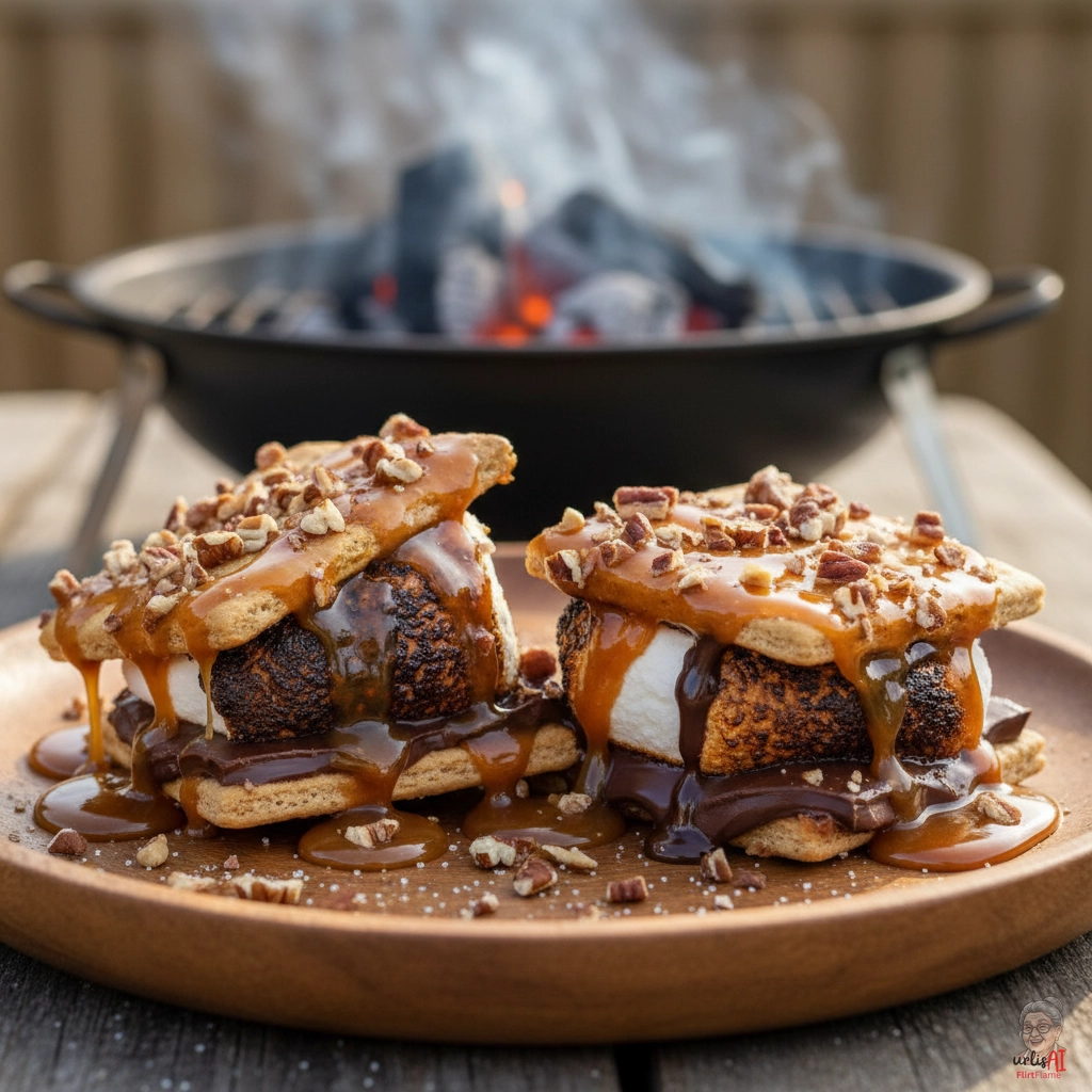 Campfire Caramel S'mores — Kohlegrill
