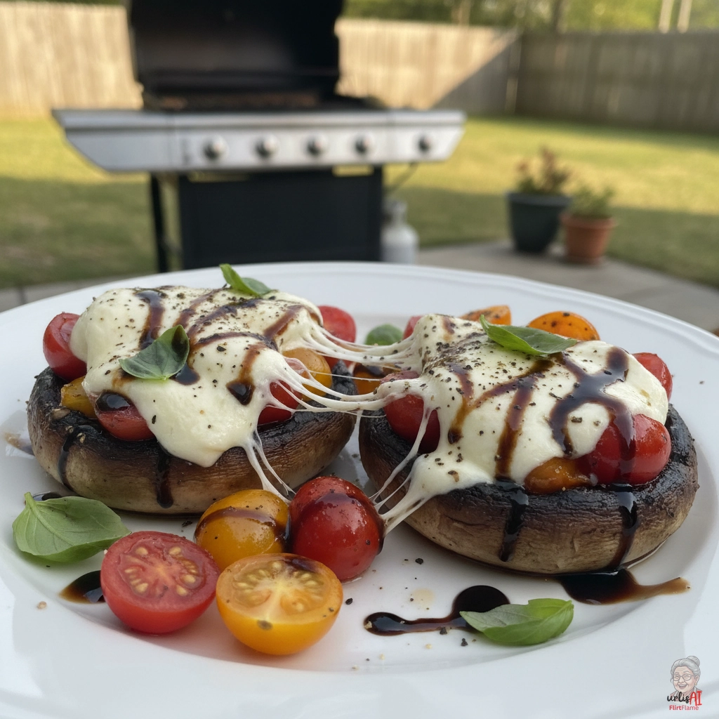 Caprese Portobello Steak — Gasgrill