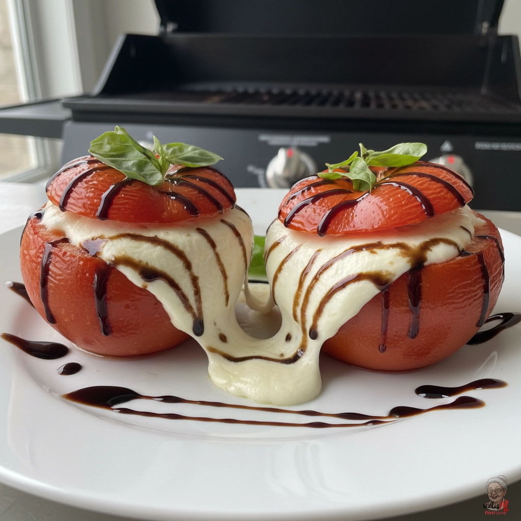 Caprese Tomatenkelche — Gasgrill