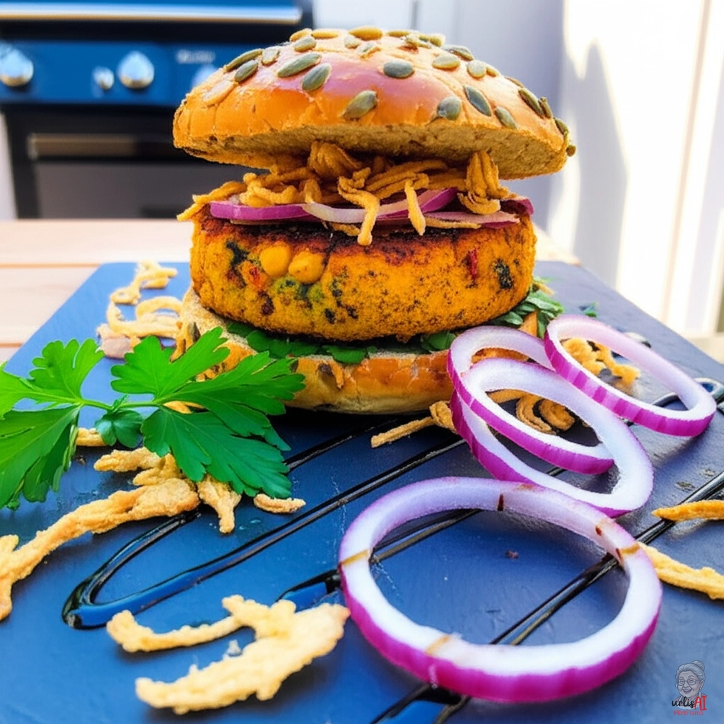Caramelized Onion Burger — Gasgrill