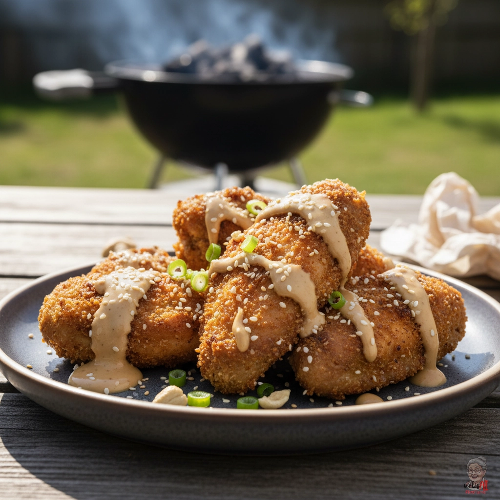 Cashew Sesame Wings — Kohlegrill