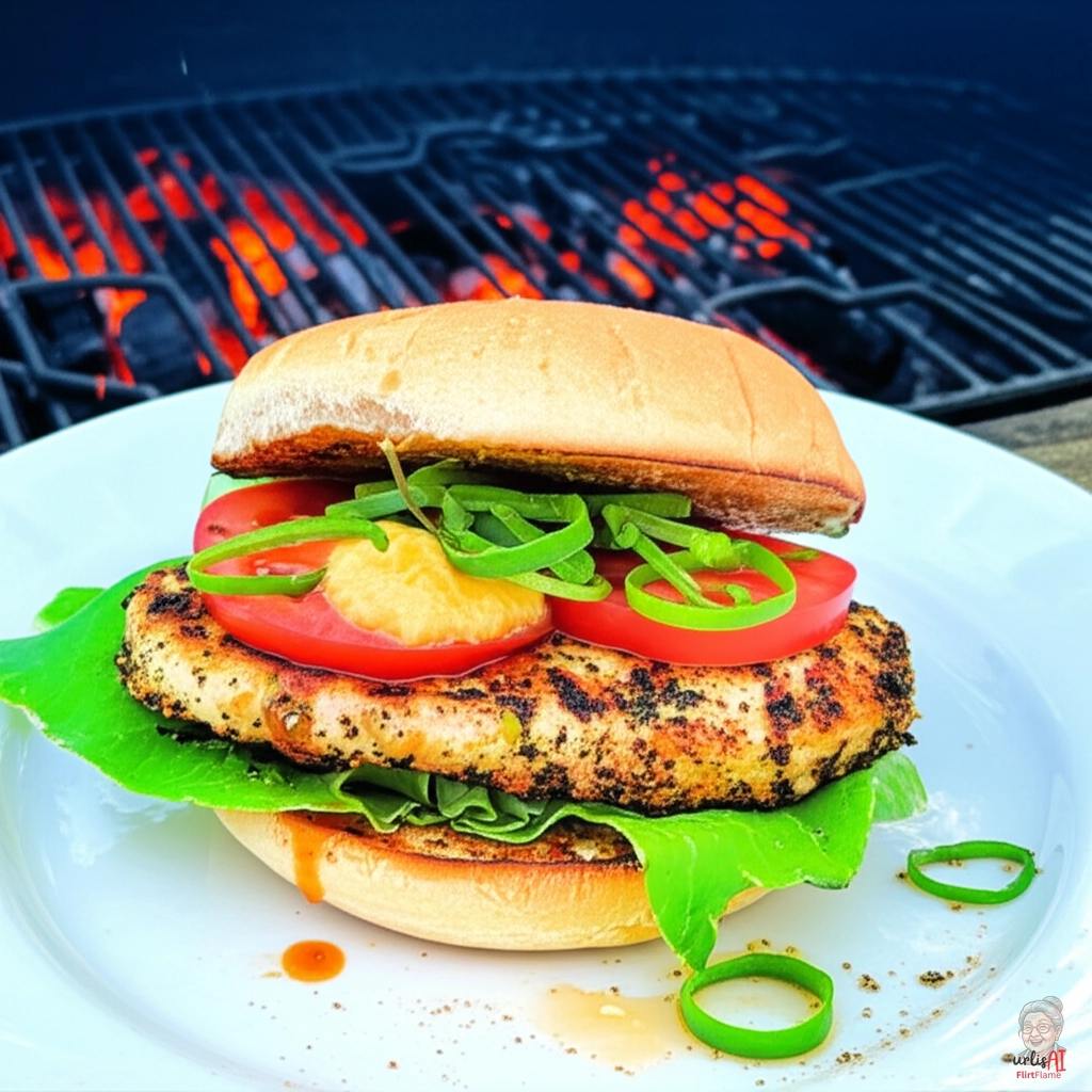 Celtic Ember Chicken Burger — Kohlegrill