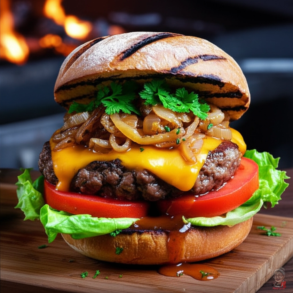 Celtic Flame Burger — Kohlegrill