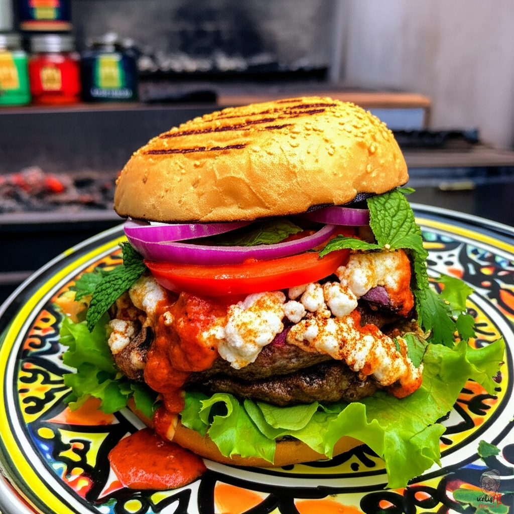 Charcoal Tangier Burger — Kohlegrill