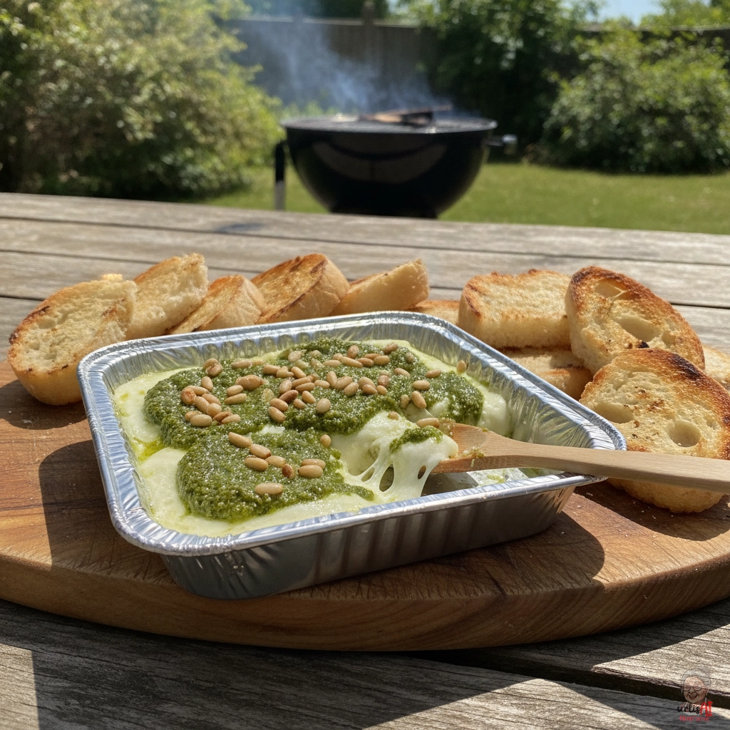 Charred Bueffel Mozz — Kohlegrill