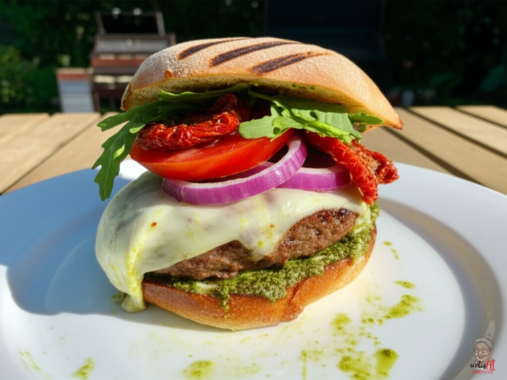 Charred Italiano Burger — Kohlegrill