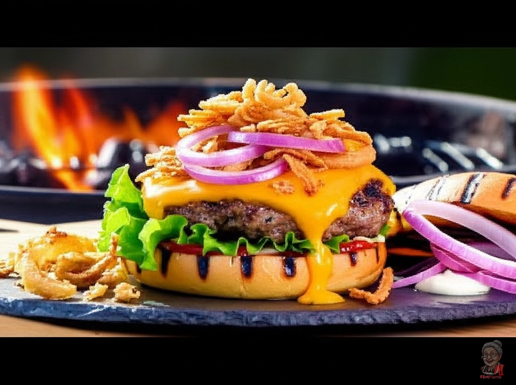 Charred Onion Burger — Kohlegrill