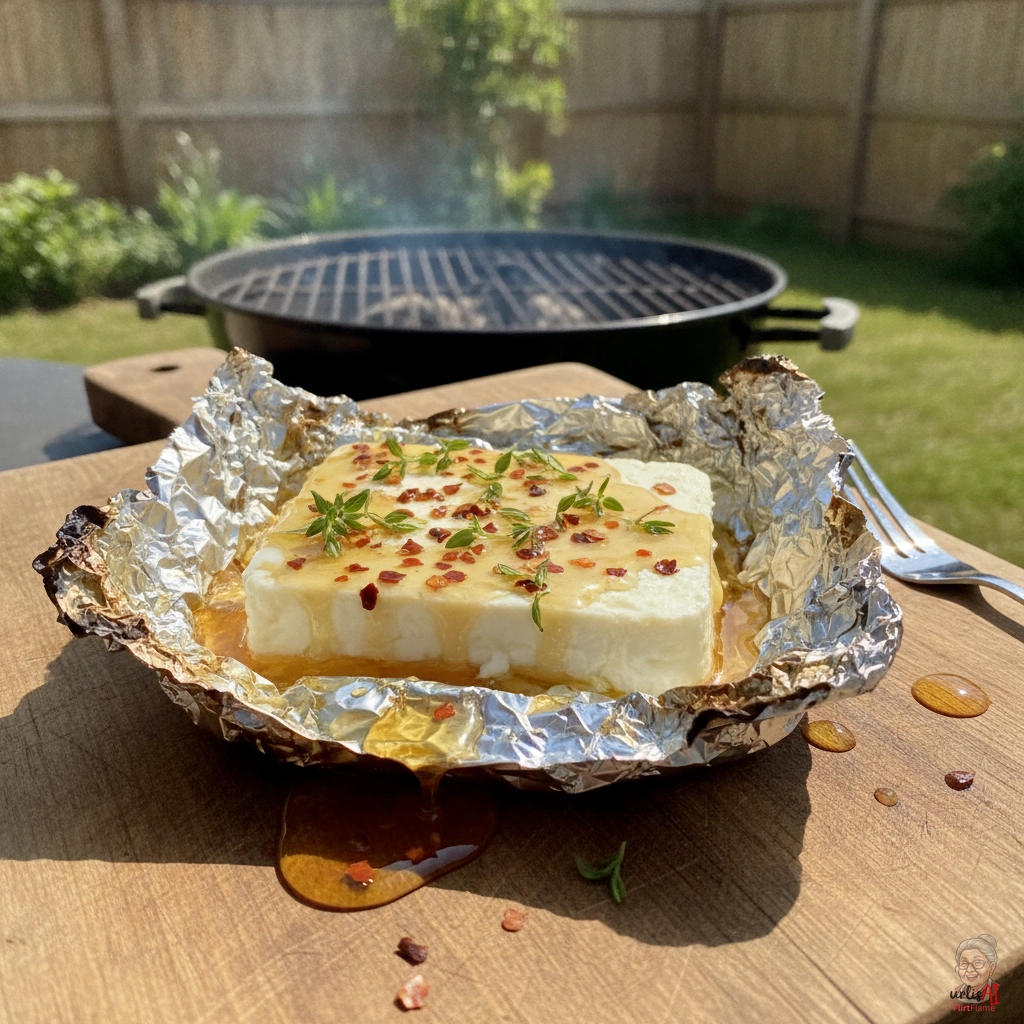 Charred Schafskaese — Kohlegrill