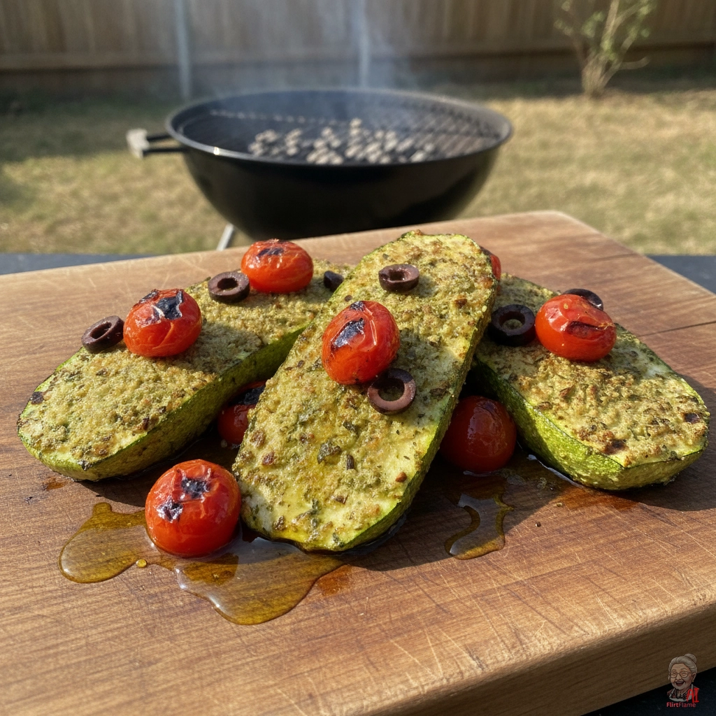 Charred Zucchini Steak — Kohlegrill