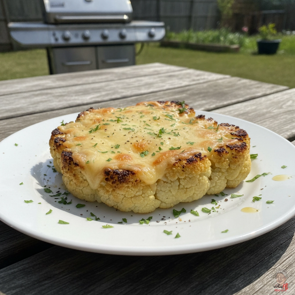 Cheesy Cauliflower Steak — Gasgrill