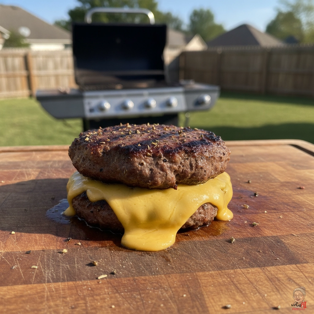 Cheesy Fleischpflanzerl — Gasgrill