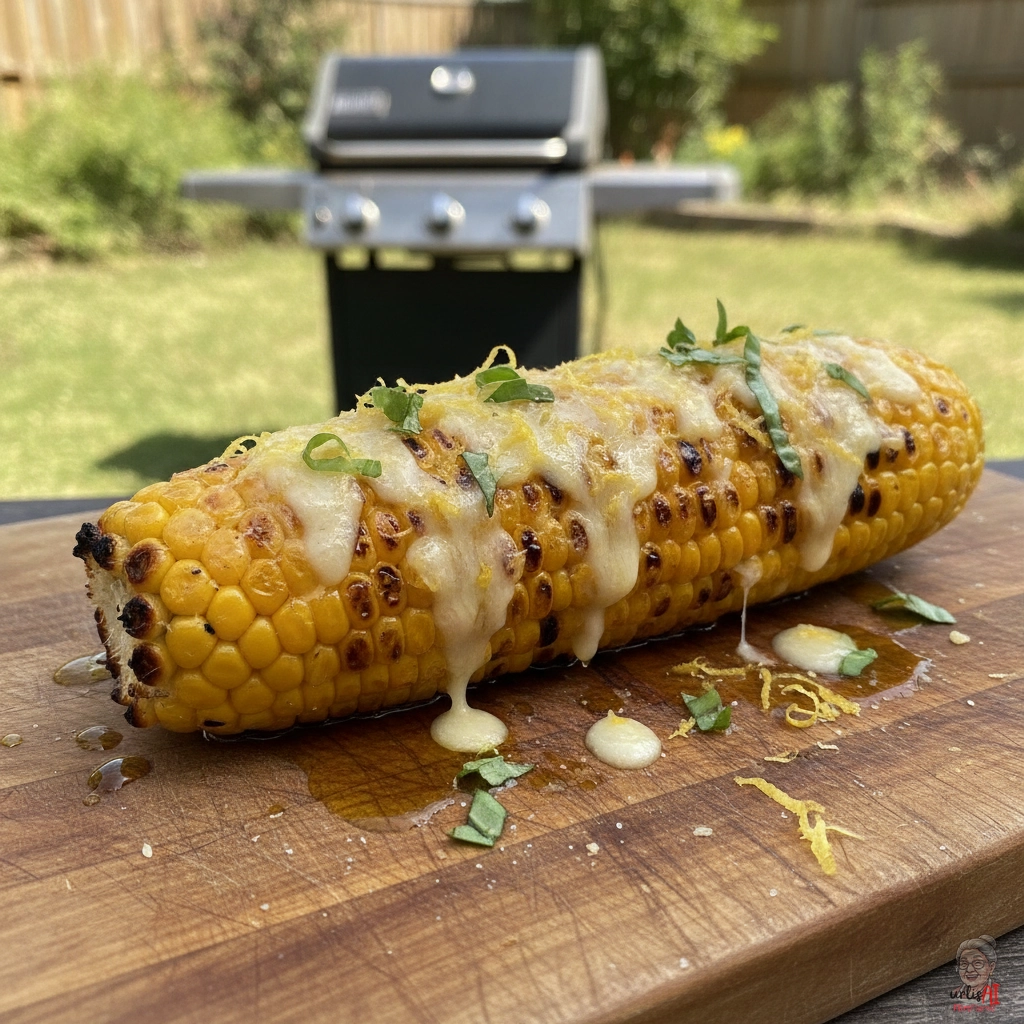 Cheesy Maiskolben — Gasgrill