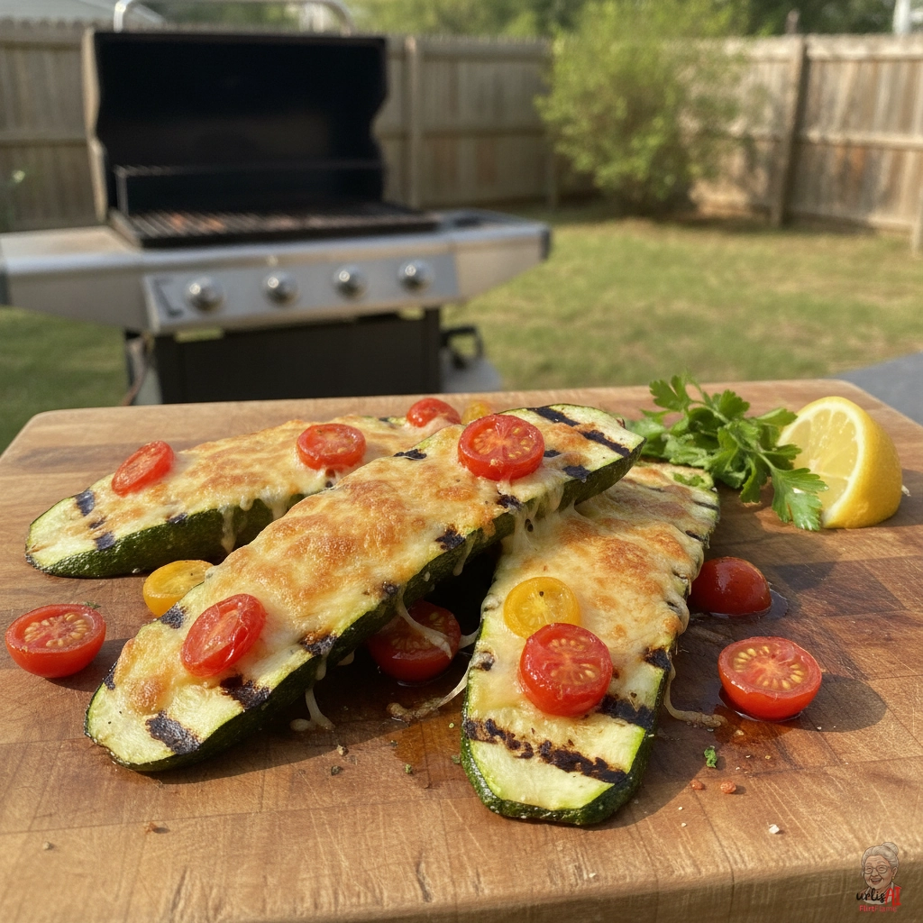 Cheesy Zucchini — Gasgrill
