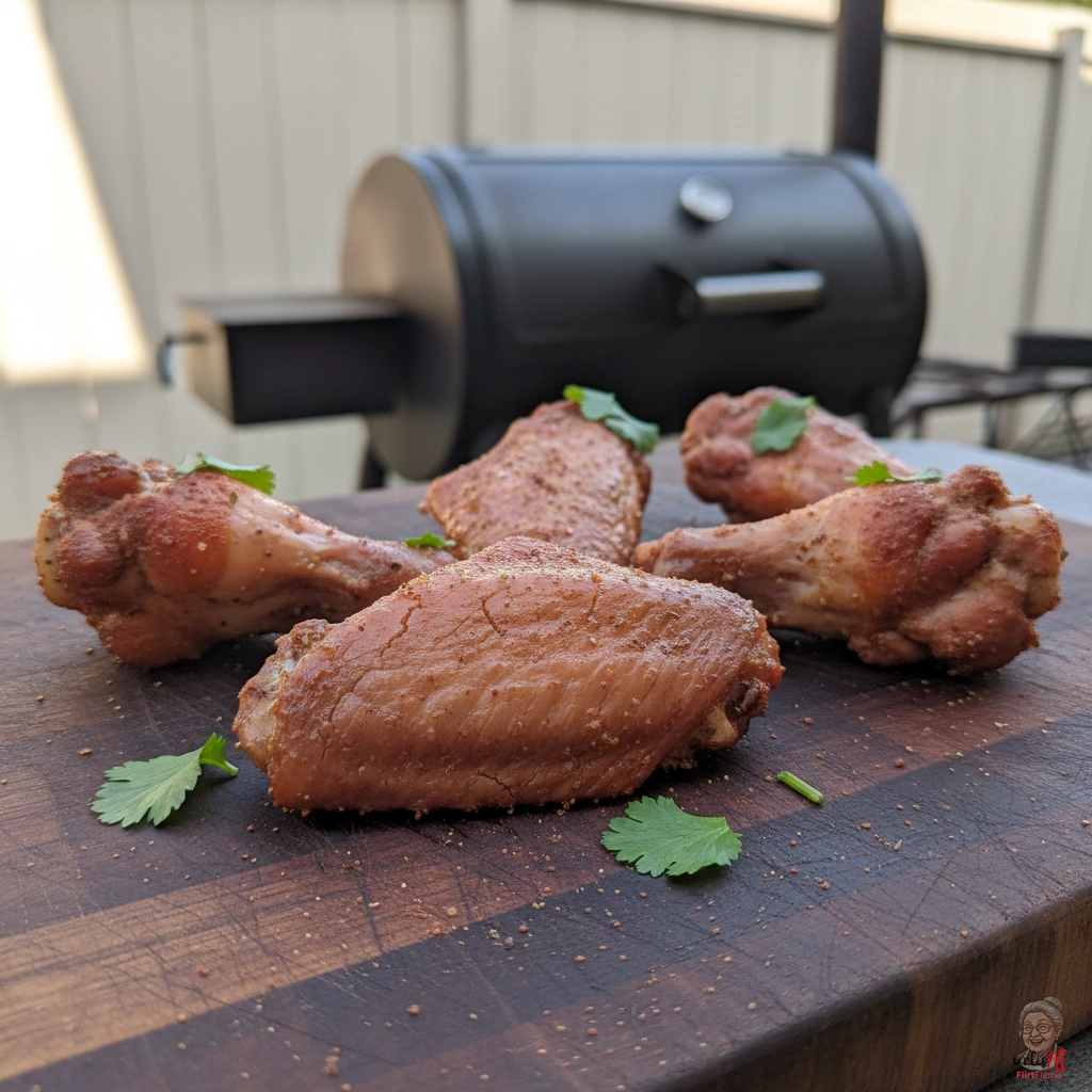 Cherry Wood Wings — Smoker