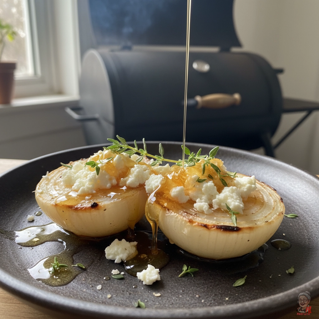 Chèvre Rauchzwiebeln — Smoker
