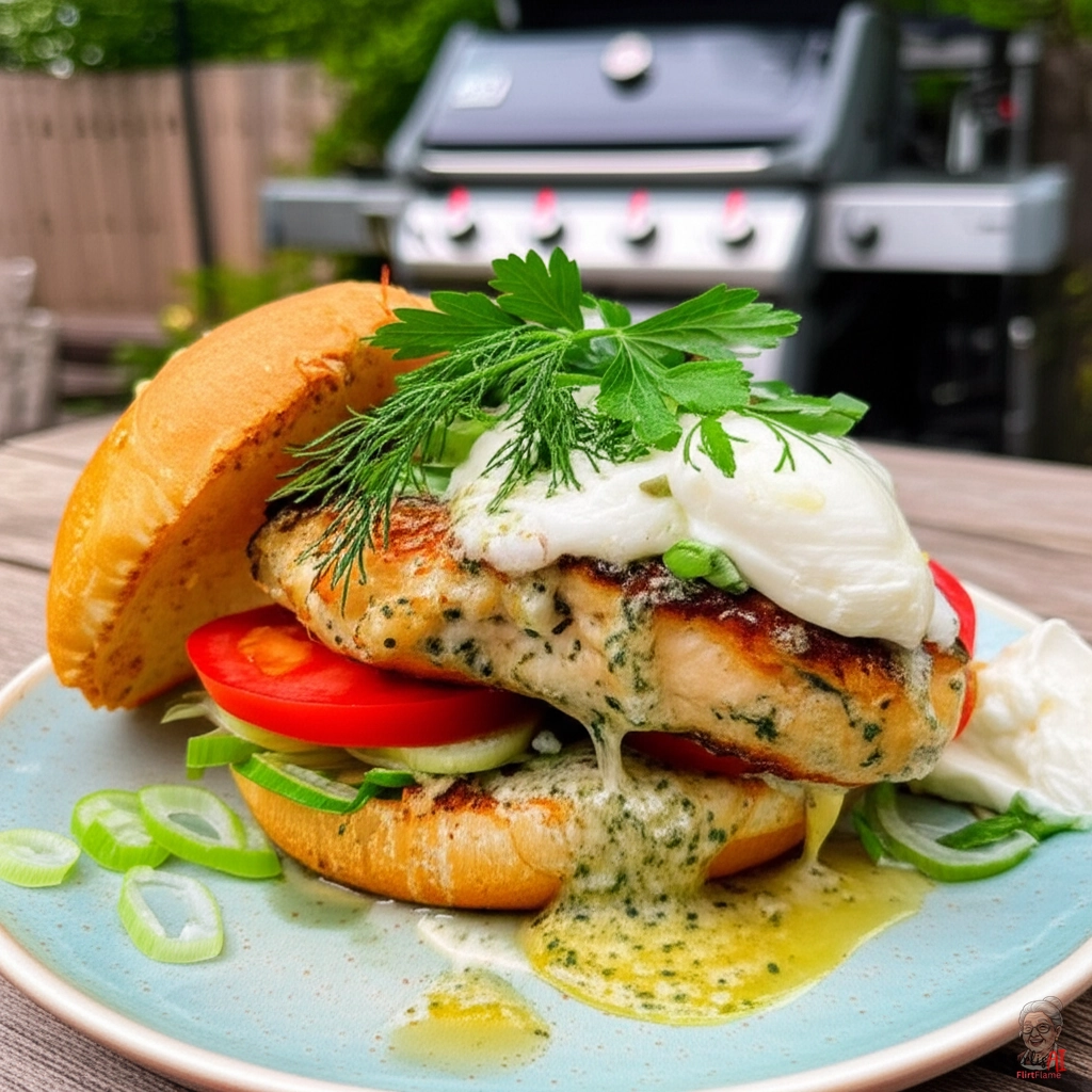Chicken Kiev Burger — Gasgrill