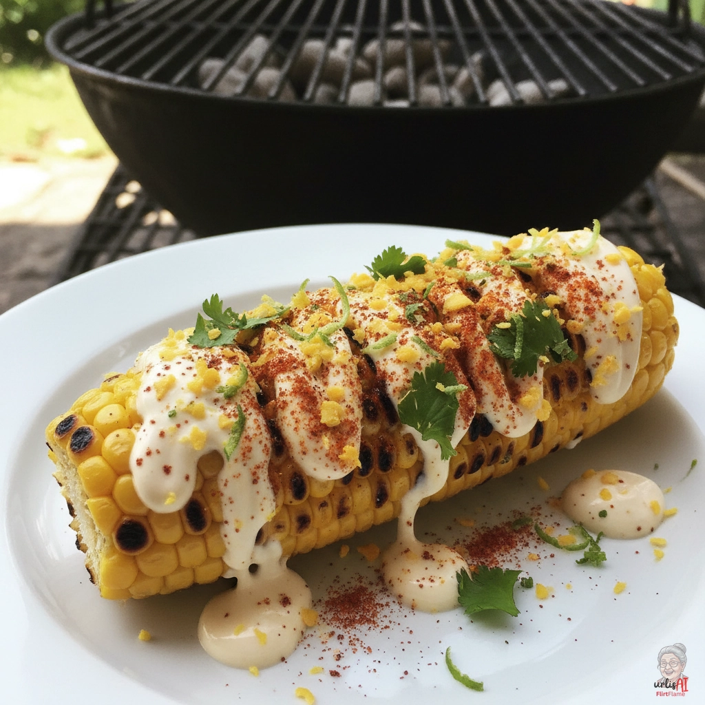 Chili Limetten Mais — Kohlegrill