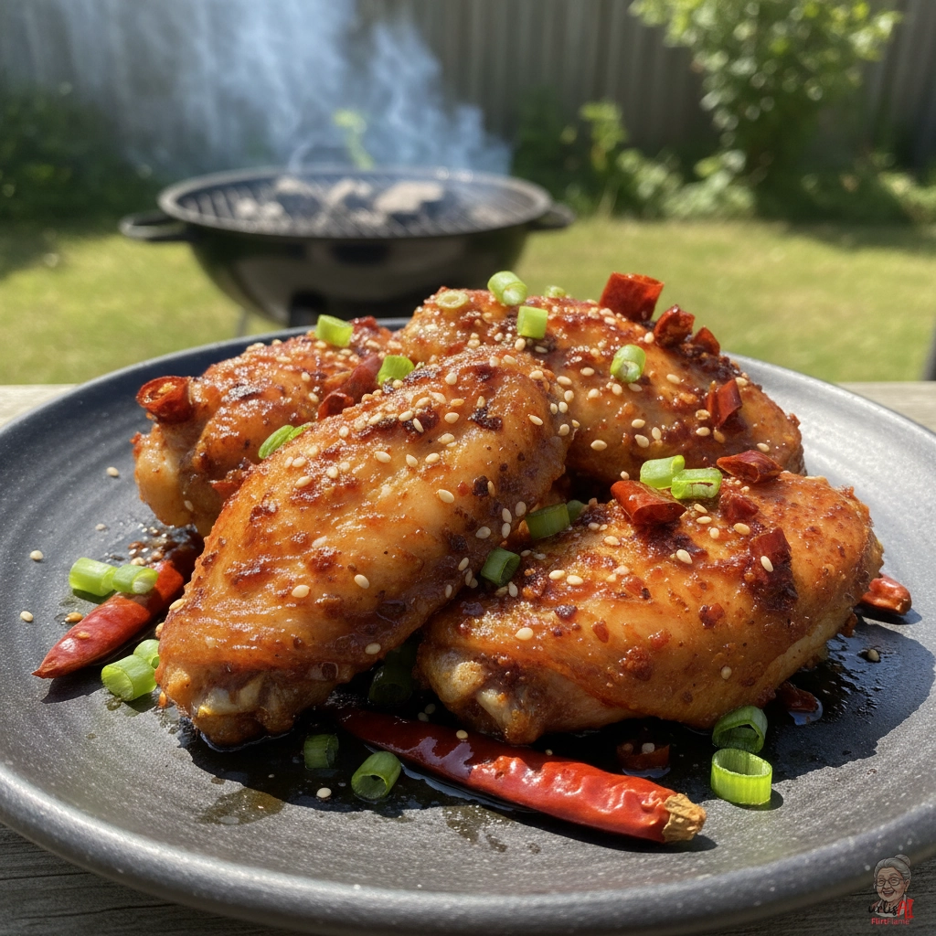 Chili Oil Wings — Kohlegrill