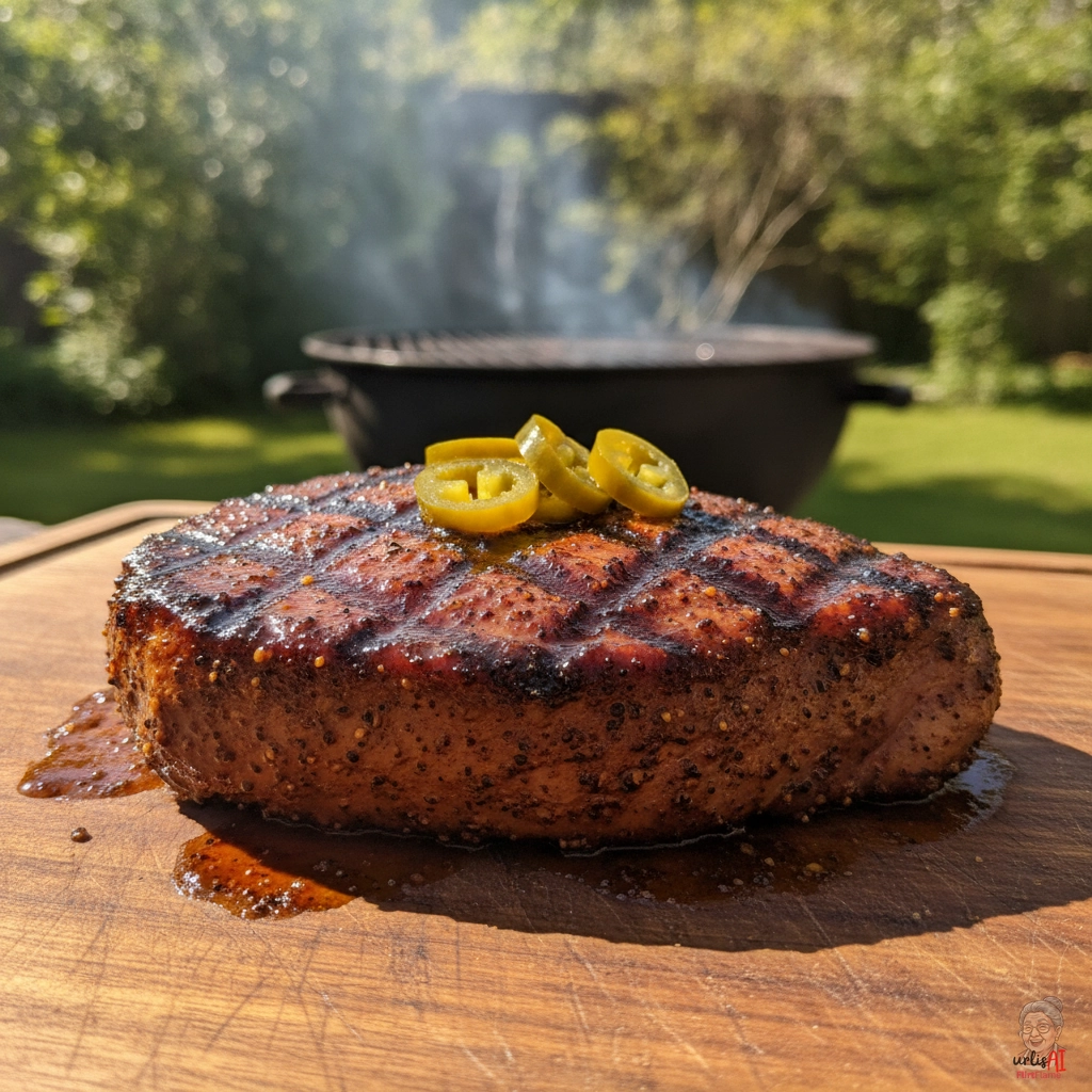 Chiliglut Putensteaks — Kohlegrill