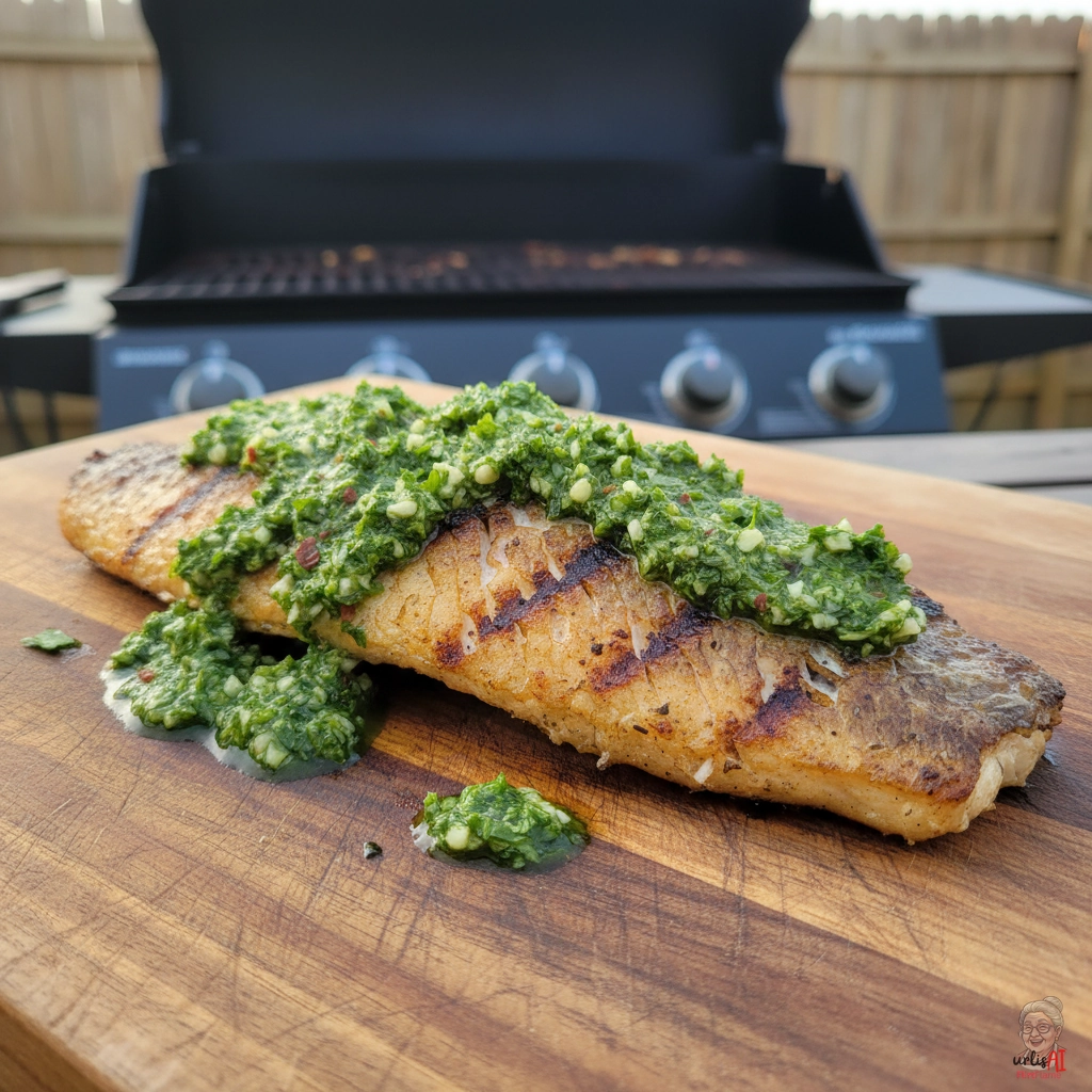 Chimichurri Rotbarsch — Gasgrill