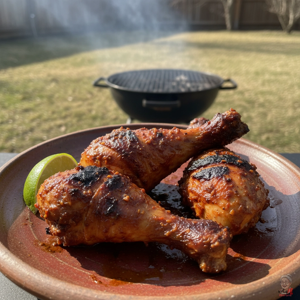 Chipotle Feuerkeulen — Kohlegrill