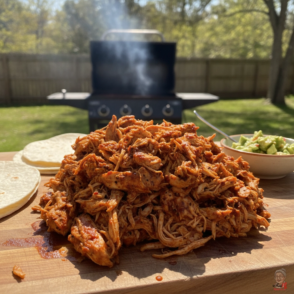 Chipotle Pulled Chicken — Gasgrill