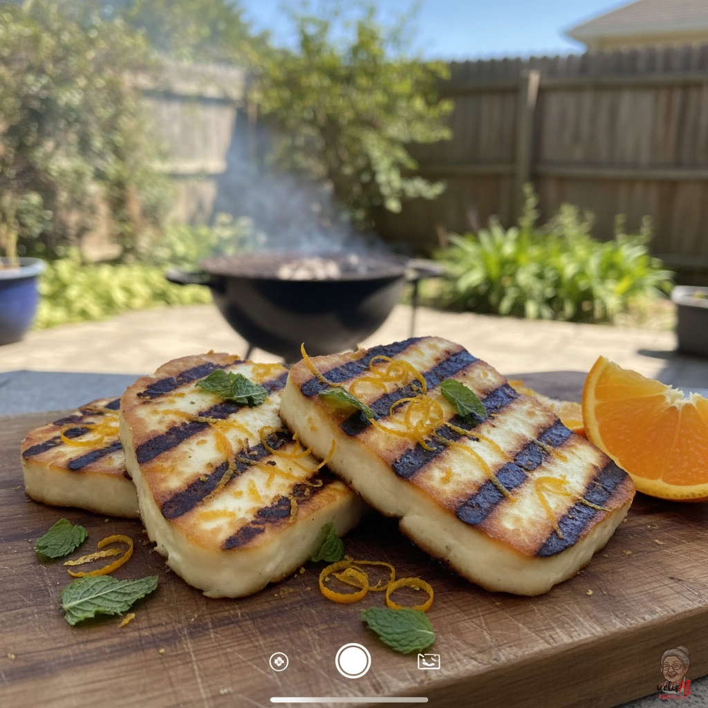 Citrus Mint Halloumi — Kohlegrill