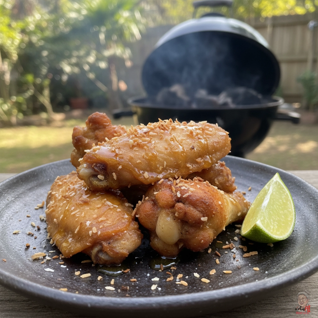Coconut Charcoal Wings — Kohlegrill