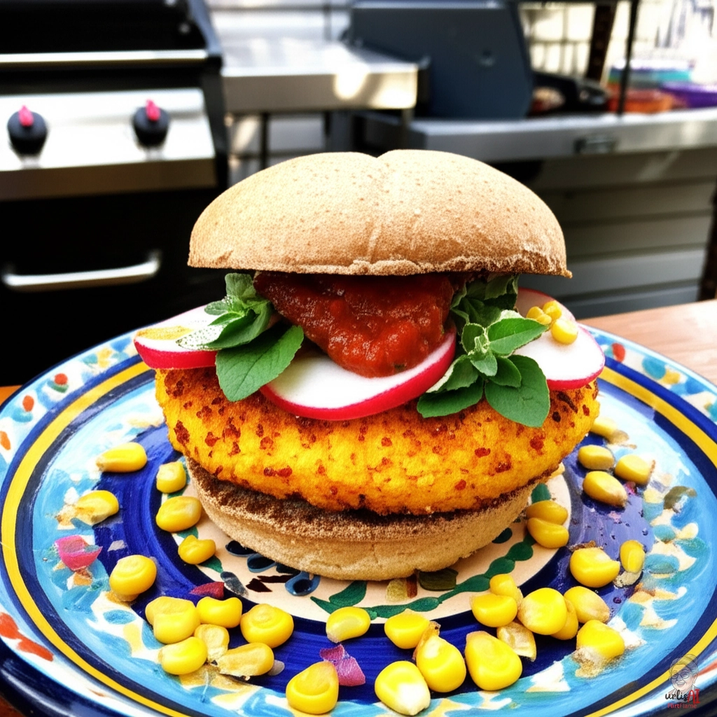 Corn Fiesta Burger — Gasgrill