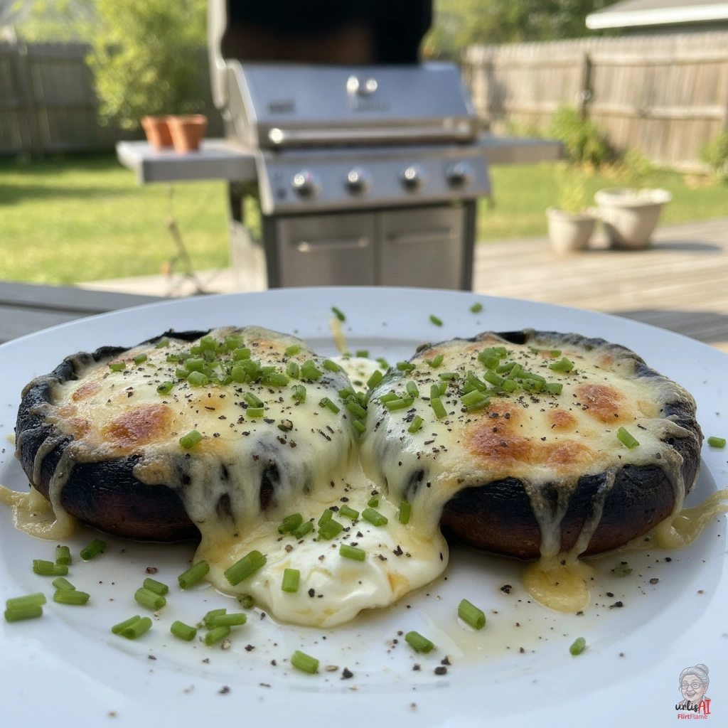 Creamy Cheese Portobello — Gasgrill
