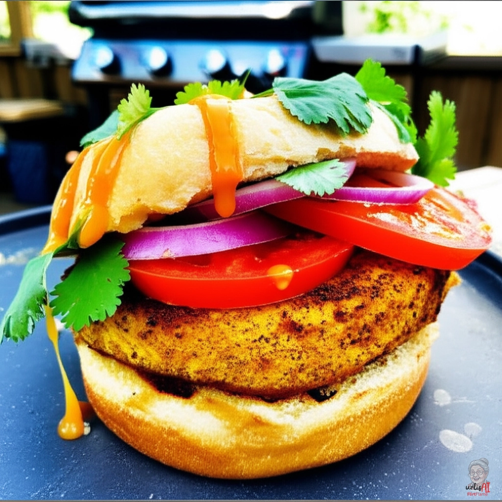 Curry Spice Burger — Gasgrill