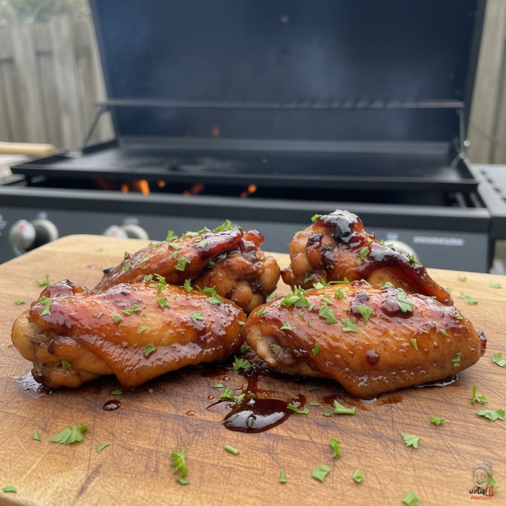 Dark Bier Wings — Gasgrill