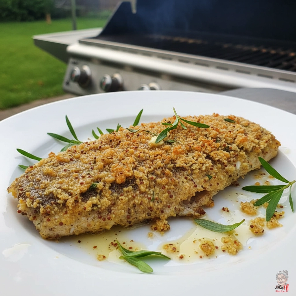 Dijon Senfzander — Gasgrill