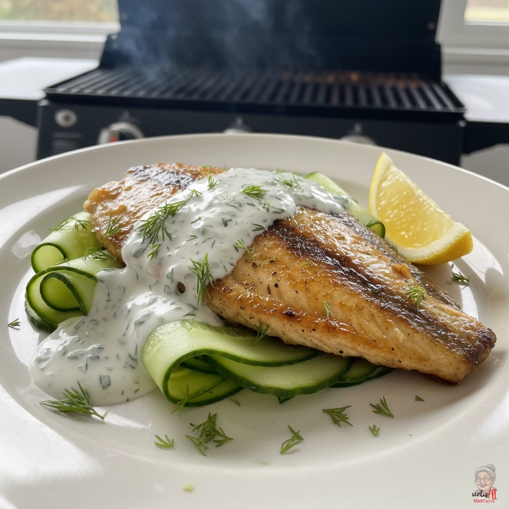 Dillfrische Tilapia — Gasgrill