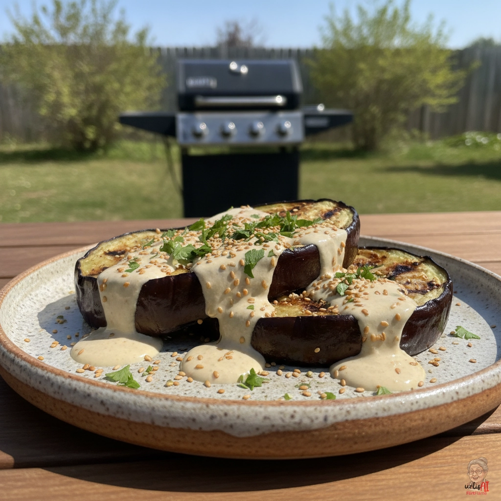 Eggplant Sesam — Gasgrill