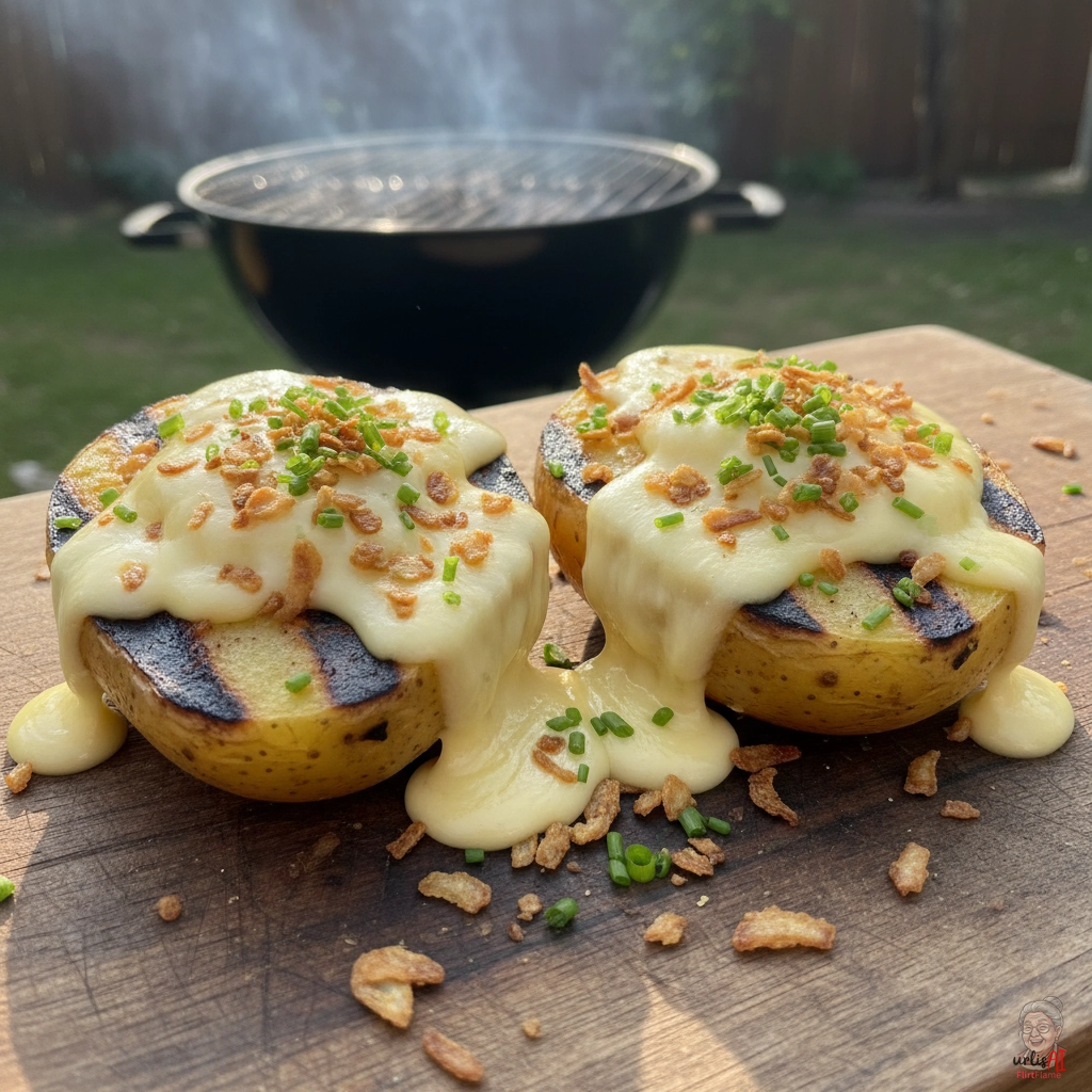Ember Bayerische Käsekartoffeln — Kohlegrill