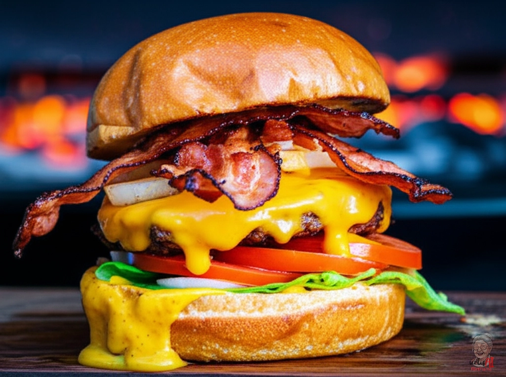 Ember Cheddar Burger — Kohlegrill