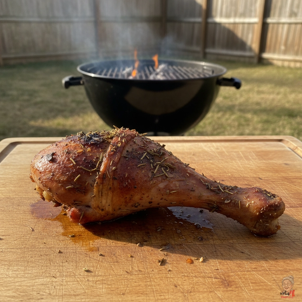 Ember Kräuter Keule — Kohlegrill