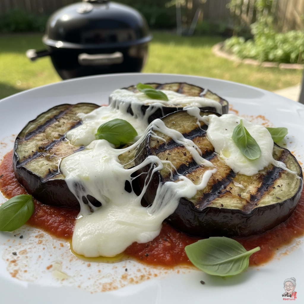 Ember Melanzane Mozzarella — Kohlegrill
