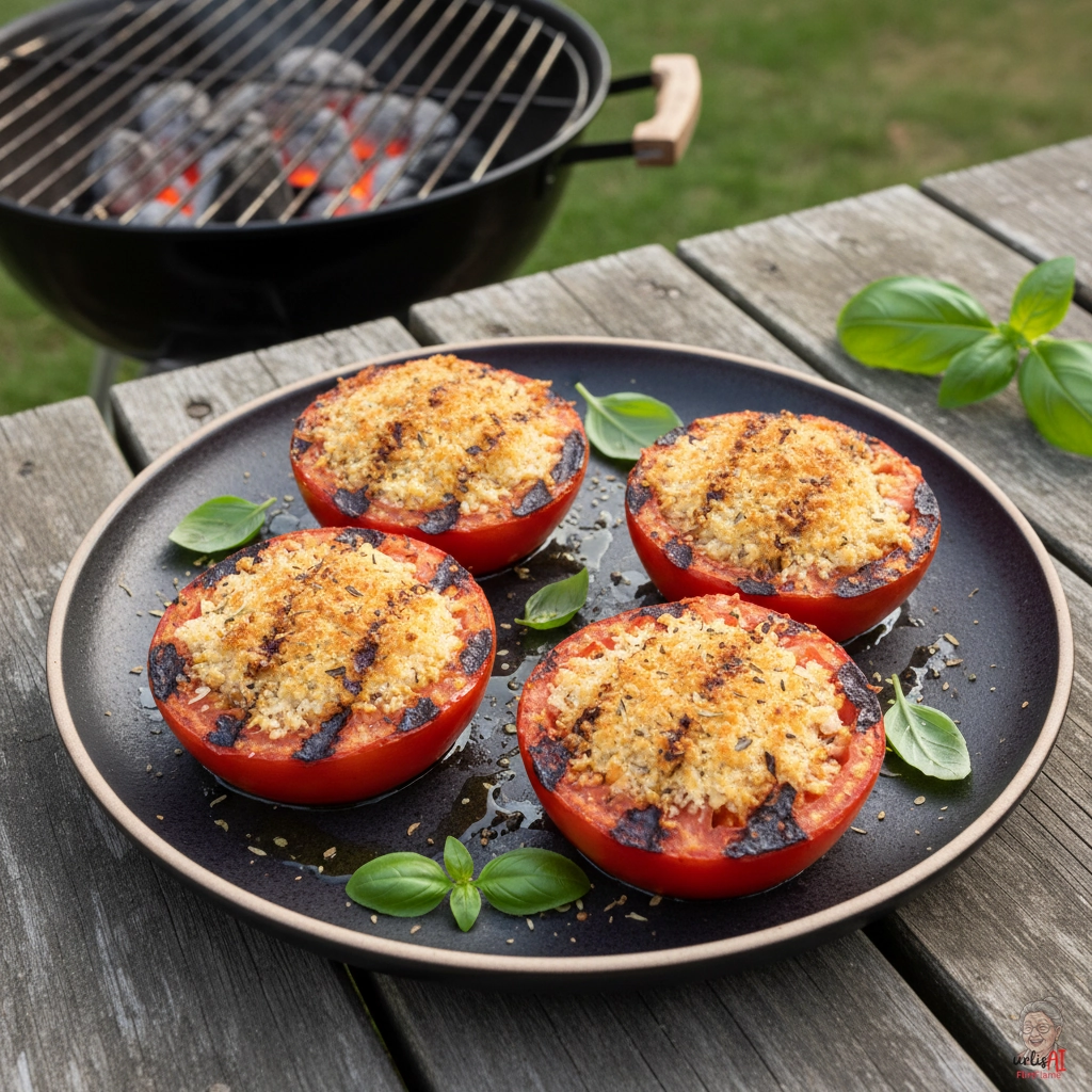 Ember Parmigiana Tomatenhälften — Kohlegrill