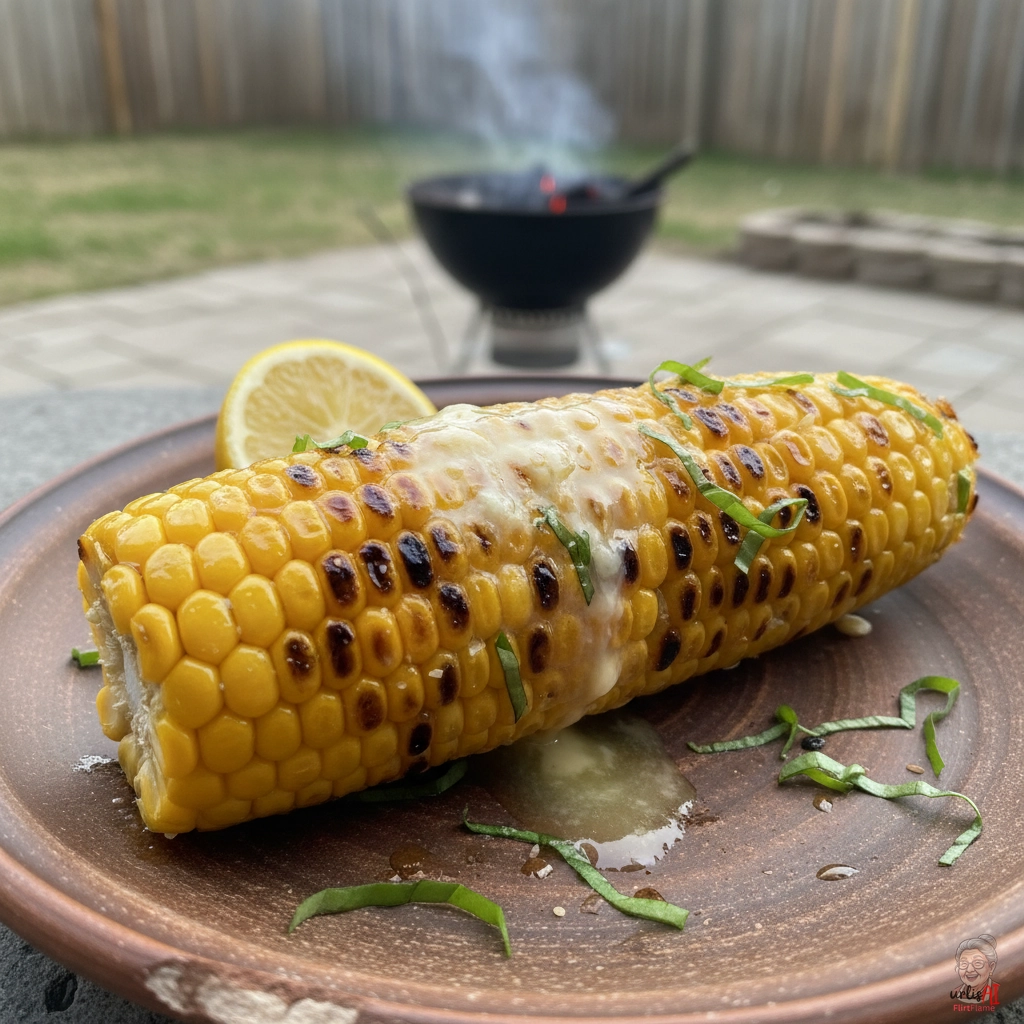 Ember Parmigiano Maiskolben — Kohlegrill