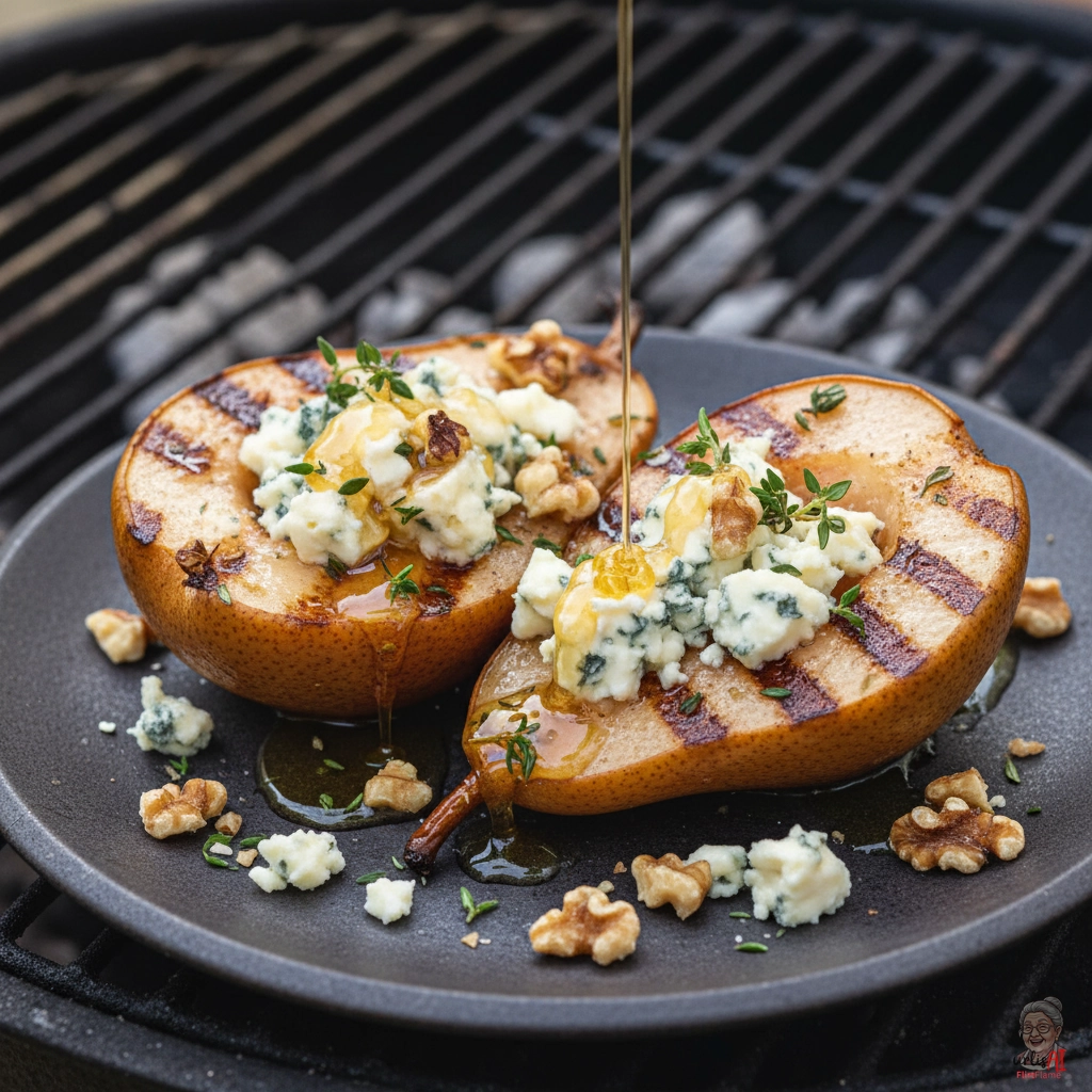 Ember Roquefort Birnen — Kohlegrill