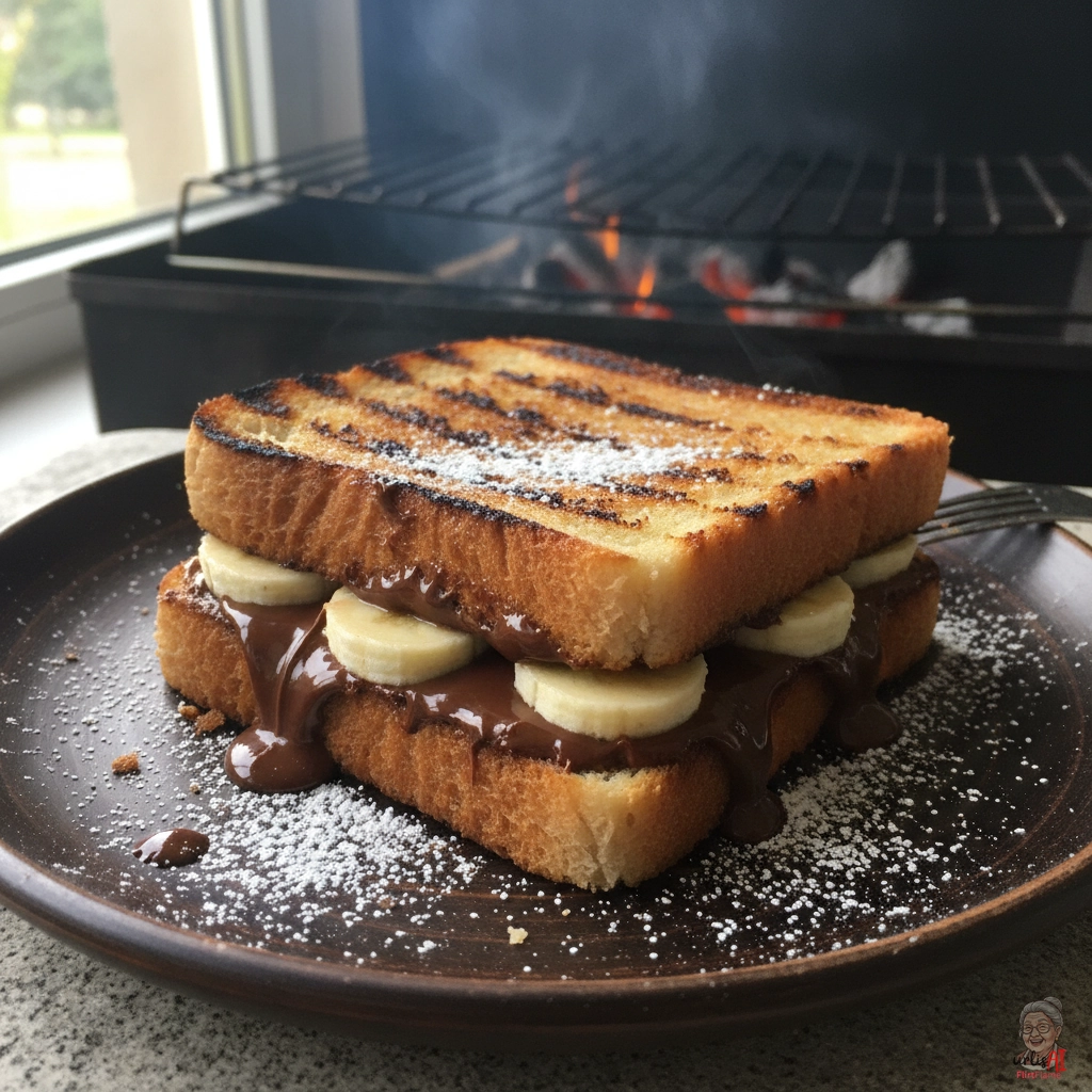 Ember Schoko Toast — Kohlegrill